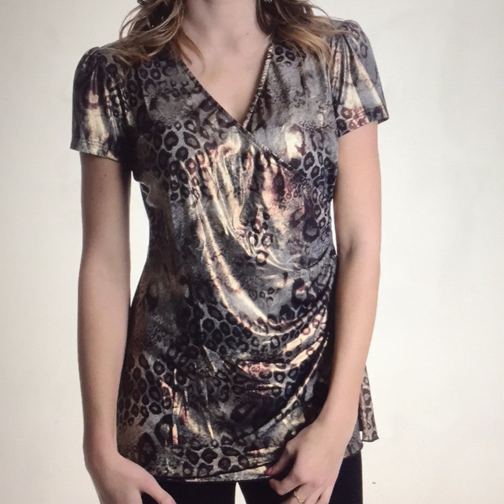 JOSEPH RIBKOFF Crossover Top, Small